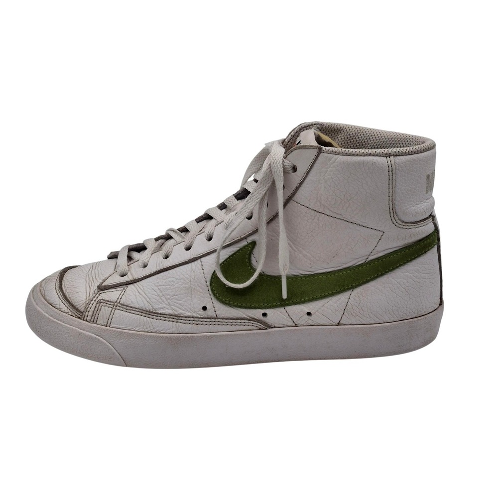 Nike Blazer Mid Shoes Womens Size‎ 10 White Green High Top Sneakers D07433-900